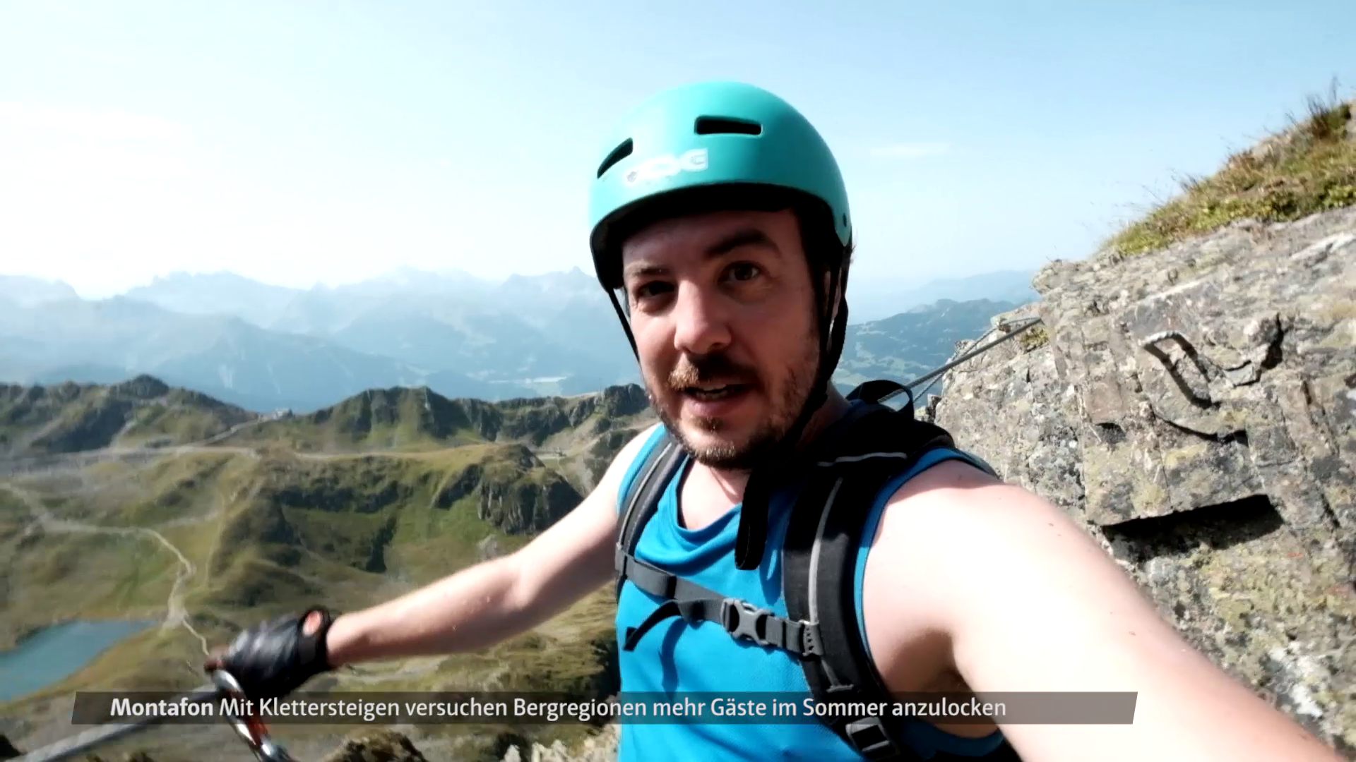 Reporter: Klettersteigtest im Montafon