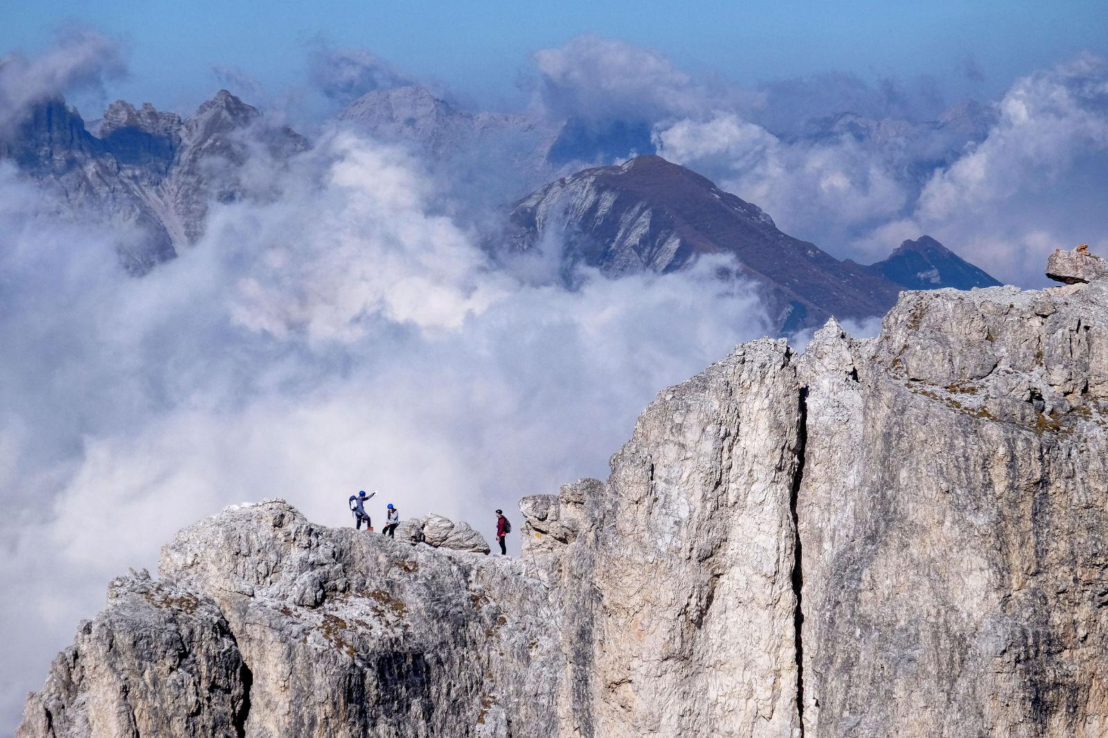 Bergsteiger im Stubaital