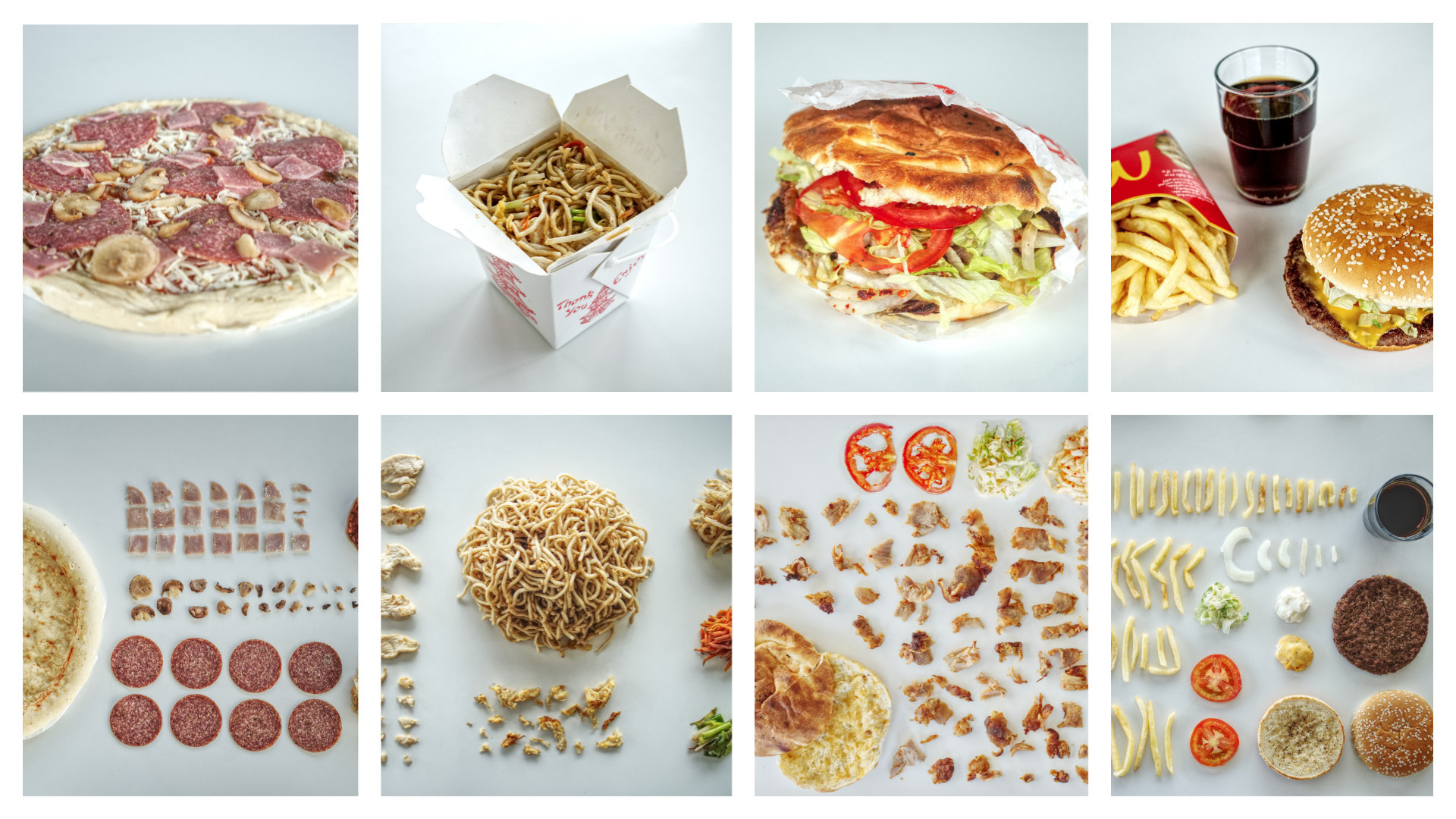 Fotoserie: Fast Food aufgeräumt